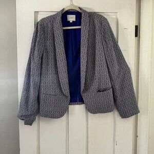 Ann Taylor Loft Open Blazer. Floral print Size XL